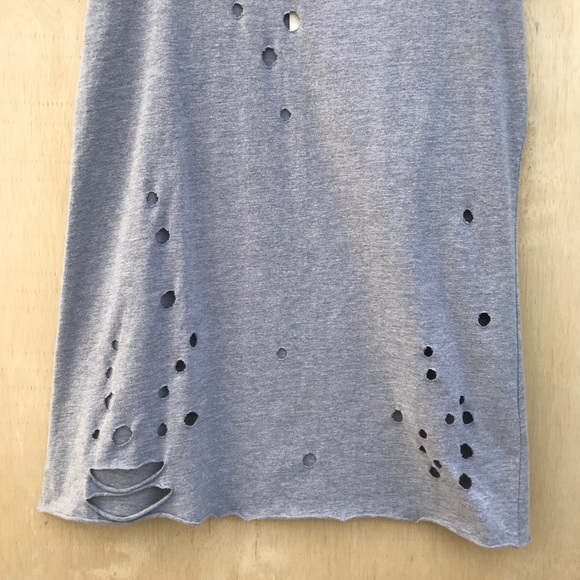 Emma & Sam Gray Distressed Muscle Tank - Picture 2 of 5